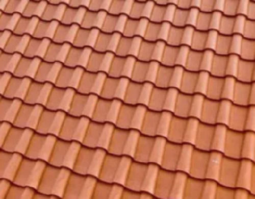 50 X 25 Mm Weather Resistant Rectangular Plain Ceramic Roof Tile