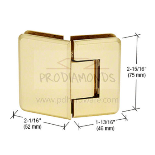 Junior Beveled Edges 135-Degree Glass to Glass Shower Hinge