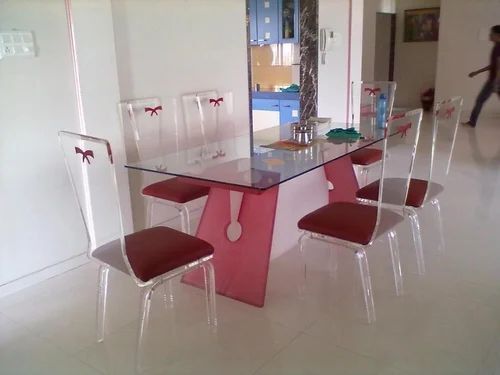 Modern Rectangular Acrylic Dining Table For Home Recommended For: Hospital