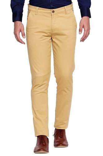 Skin Friendly Double Pocket Casual Wear Plain Cotton Pant For Mens