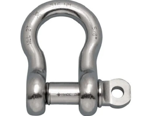 Sliver U-Shaped Structure Rust Proof Stainless Steel Bow Shackle For Industrial