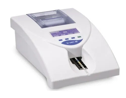 White 290X200X100 Mm 3.6 Kg 220 Volt Battery Plastic Digital Urine Analyzer