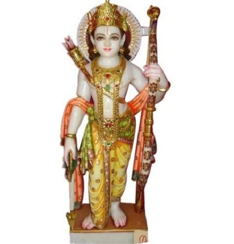 Eco-Friendly 36 Inch Polished Indian Religious Marble Ram Statue