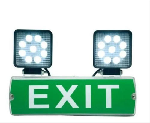 9 Watt Battery Powered Plastic Led Emergency Exit Light For Industrial  Charging Time: 24 Hours