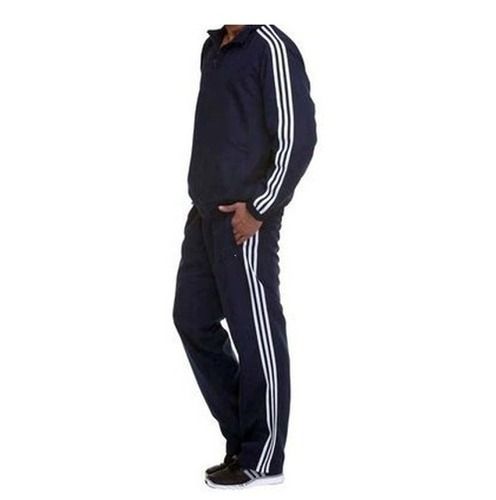 Regular Fit Anti Wrinkle Soft And Comfortable Polyester Tracksuit For Mens