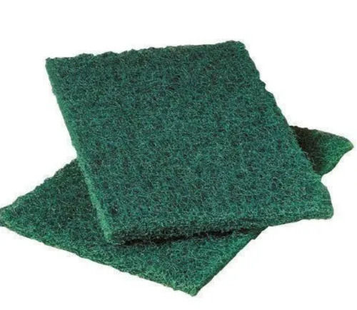 Green Square Nylon Scrub Pads For Cleaning Utensils