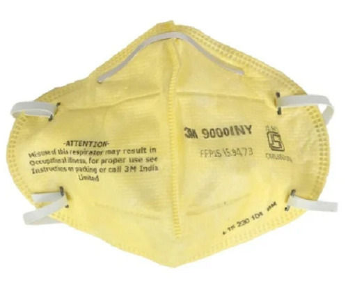 Yellow 28 X 20 X 15 Single Layer Non-Disposable Respirator Mask