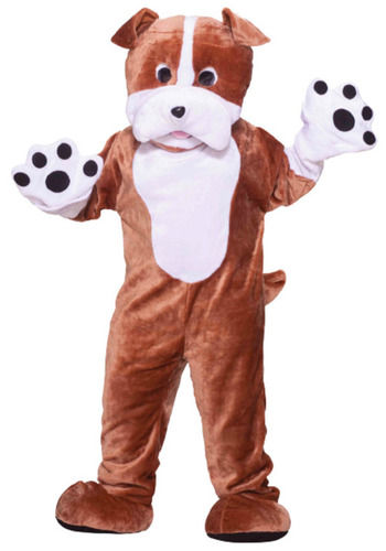 Brown 46 Inch Light Weight Soft Polyester Mascot Costumes 