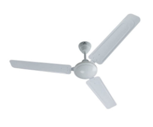 White 56 Watt And 220 Volt Three Blade Aluminium Electrical Ceiling Fan