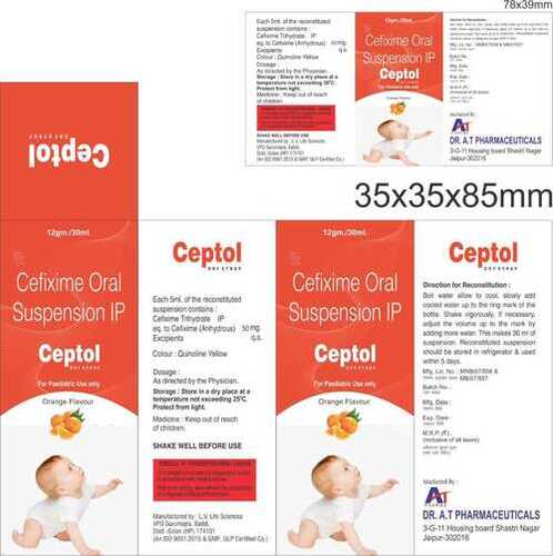 Cefixime Oral Suspension Ip