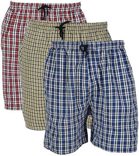 Checked Cotton Bermuda Shorts For Night Wear Use Gender: Male