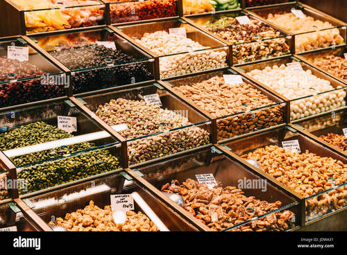 Golden & White Display Counter 