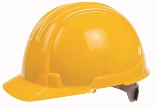 Yellow High Density 100 Gram Polyethylene Workplace Safety Helmet