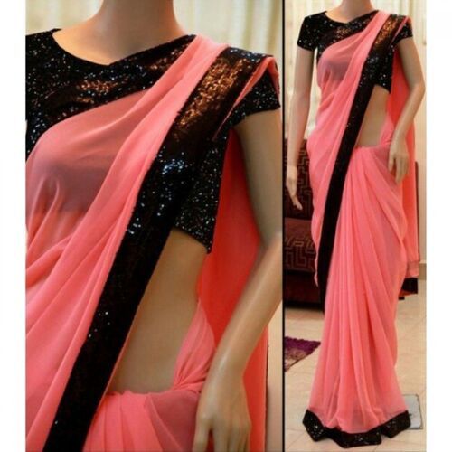 simple college saree