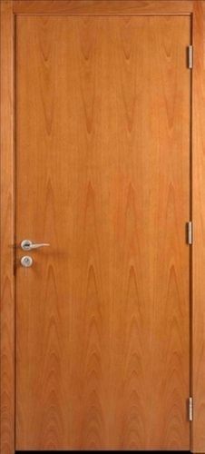 Brown Laminated Surface Rectangular Modern Stylish Solid Teak Wood Fire Door