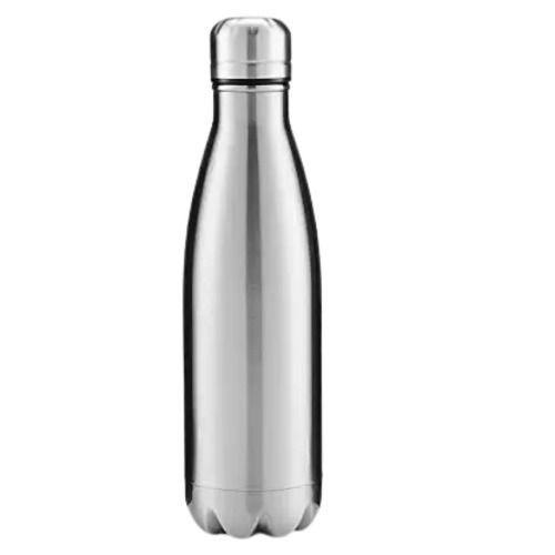 1 Liter 8 Mm Thick Round Screw Cap Stainless Steel Vacuum Bottle