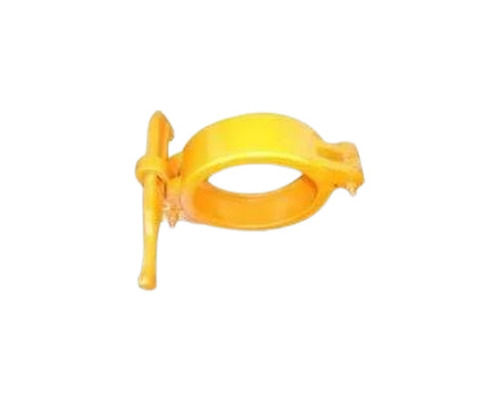 Yellow 10.5 Mm Thick Round Paint Coated Stainless Steel Concrete Pump Pipe Clamp