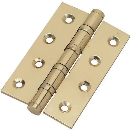 2.4 Mm Thick 4X2.2X4 Inches Polished Finished Plain Brass Door Hinges Application: Fitting