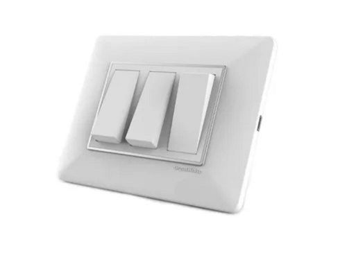 White Insulation Resistance Polycarbonate Rectangular Modular Electric Switches