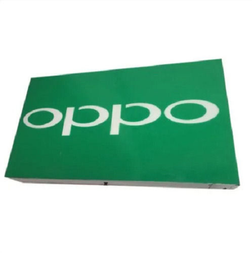 Green Ip55 Electricity Stainless Steel Body Led Glow Sign Board For Promotional