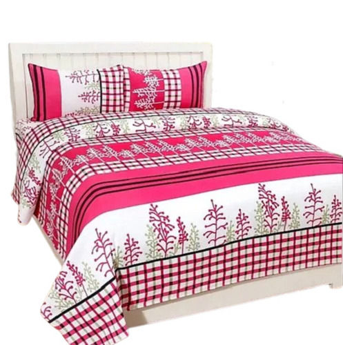 Multi Color Light Wight And Washable Printed 100% Polyester Bed Sheet 