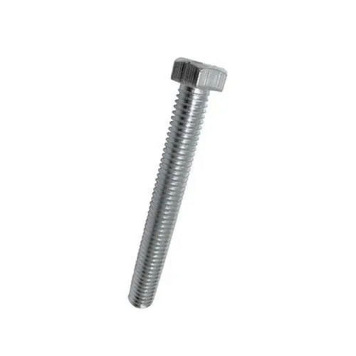 Silver Tempered Heat Zinc Plating Astm Full Thread Mild Steel Hex Bolt