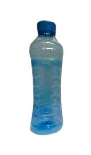 Blue 1 Liter Capacity Plastic Round Screw Cap Fridge Bottles