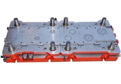 Silver And Orange 100X75X20 Mm Paint Coated Cast Iron Progressive Die Casting For Stamping