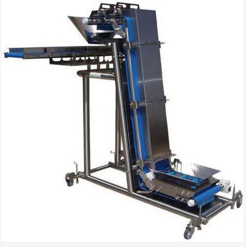 Blue 80 Kg Weight And 650 Watt Vertical Reciprocating Conveyors