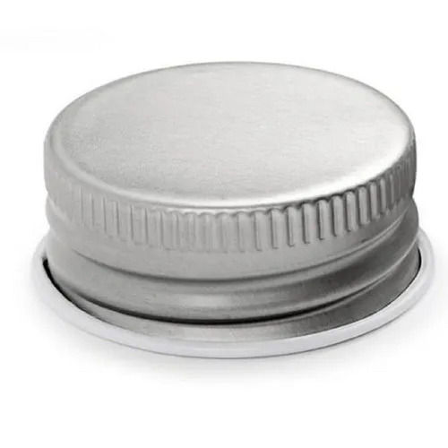 Silver Light Weight Worm Embossed Screw Style Aluminum Medicine Bottle Cap