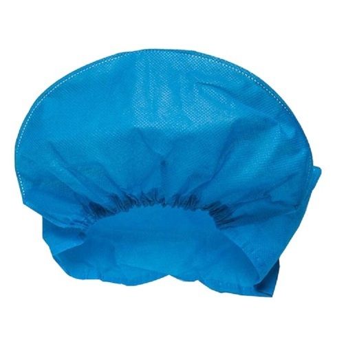 Sky Blue Medical Grade Elastic Non Woven Cotton Disposable Surgical Cap