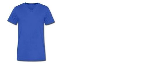  कैज़ुअल वियर के लिए पुरुषों की V नेक प्लेन कॉटन टी शर्ट