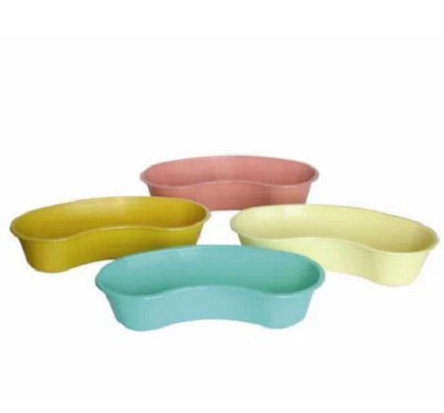 Pink 100 Gram Plastic Polished Kidney Tray For Hospital