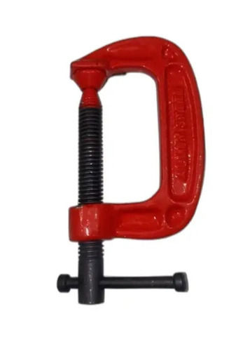 Red And Black 15X10X5 Centimeters Rust Proof D Shaped Color Coated Iron G Clamp