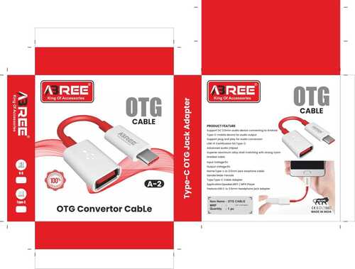 C Type Otg Cable For Mobile And Power Bank Use