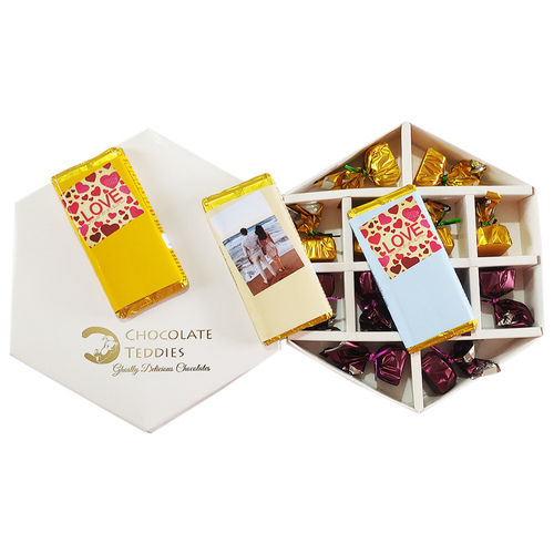 Custom Chocolate Gift Box & Custom Bar Chocolates