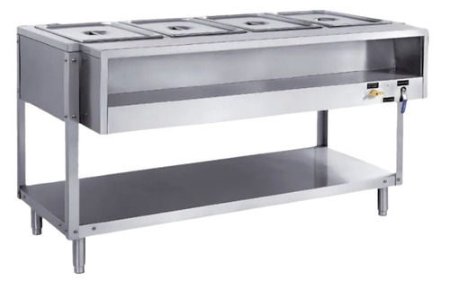 Floor Mounted Satin Finished Rust Proof Stainless Steel Bain Marie Application: Commercial