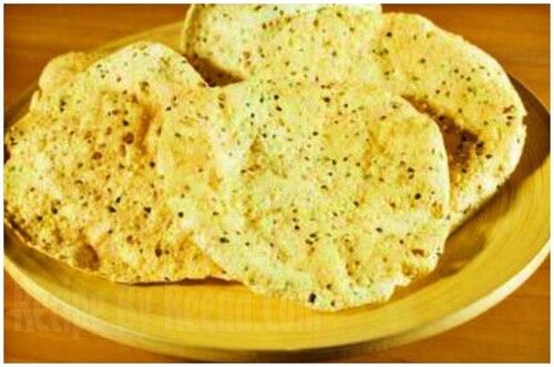 Good In Taste Salty And Spicy Dal Papad Served With Dinner