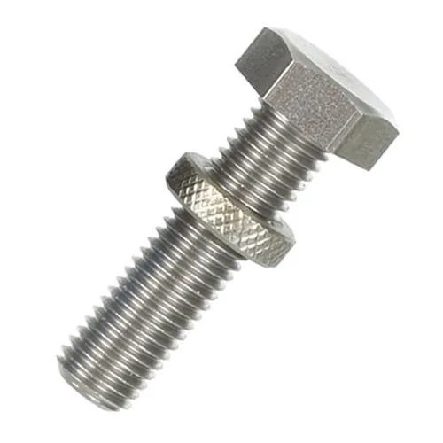 Silver Mild Steel Nut Bolt