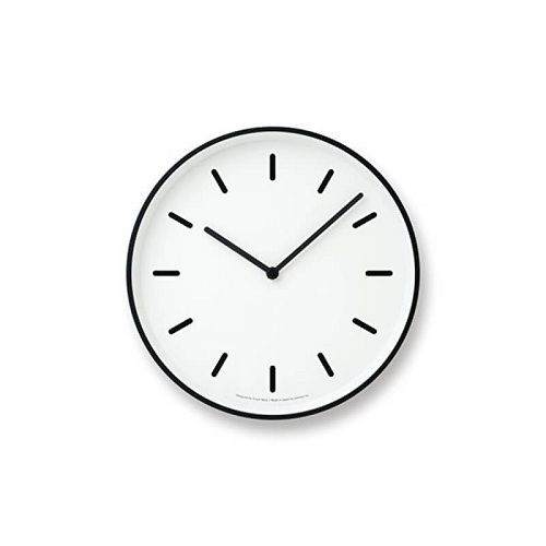 White Plastic Material Round Polished Finish Wall Clock For Home 