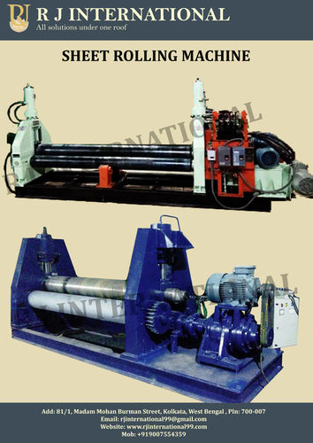 Semi Automatic Plate Rolling Machine With 1 Year Warranty