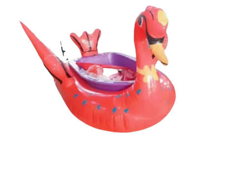 Red Portable Inflating And Deflating Plastic Rubber Duck Pool Float For Kids