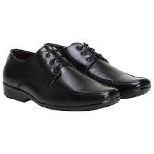 Black Vincenzo Mens Genuine Leather Formal Shoes