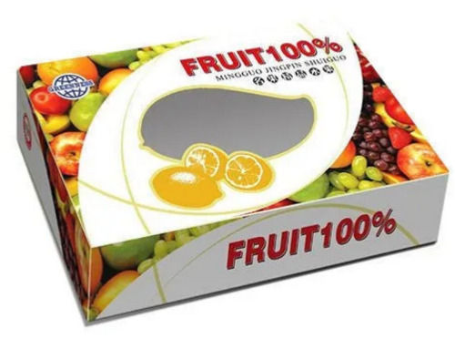 16x12 Inches Rectangular Matt Lamination Uv Offset Printing Paper Fruit Box For Packaging