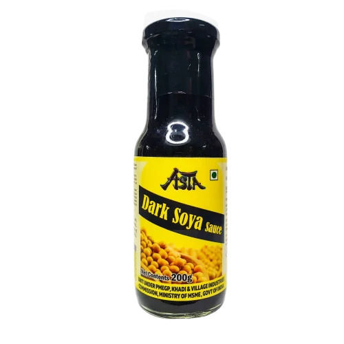 Black 200 Gram Ready To Eat Chemical-Free Sour Taste Liquid Dark Soya Sauce