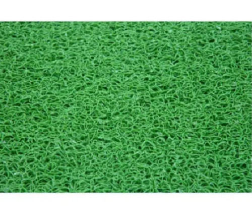 25 Mm Thick Rectangular Slip-Resistant Knitted Pvc Artificial Plastic Grass Mat Back Material: Woven Back