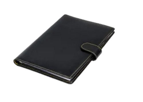 Light Weight 9.5X6.25 Inches Rectangular Shaped Perfect Bound Plain Leather Notebook For Writing