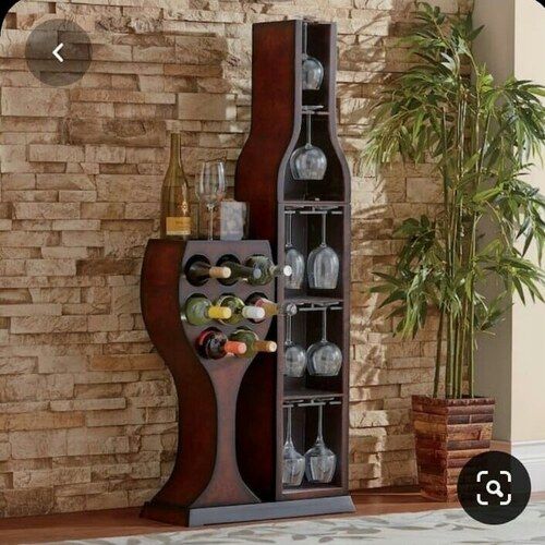 Fancy Design Wooden Rack For Bottle Hanging For Home