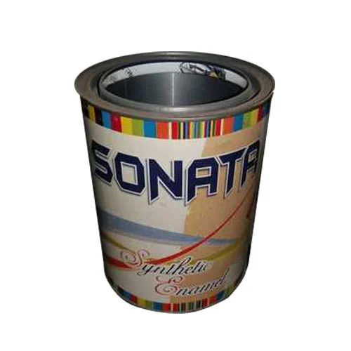 Light Weight Cylindrical High Strength Screen Printed Metal Tin Container For Paints