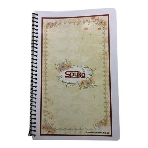 Rectangule Plain Lightweight Rectangular Thick Clear Paper Spiral Notebook For Students